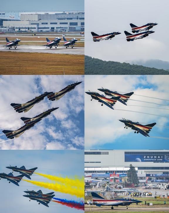 【2024珠海航展】中国空军八一J10飞行表演队航空 飞机 航空摄影 航
【20