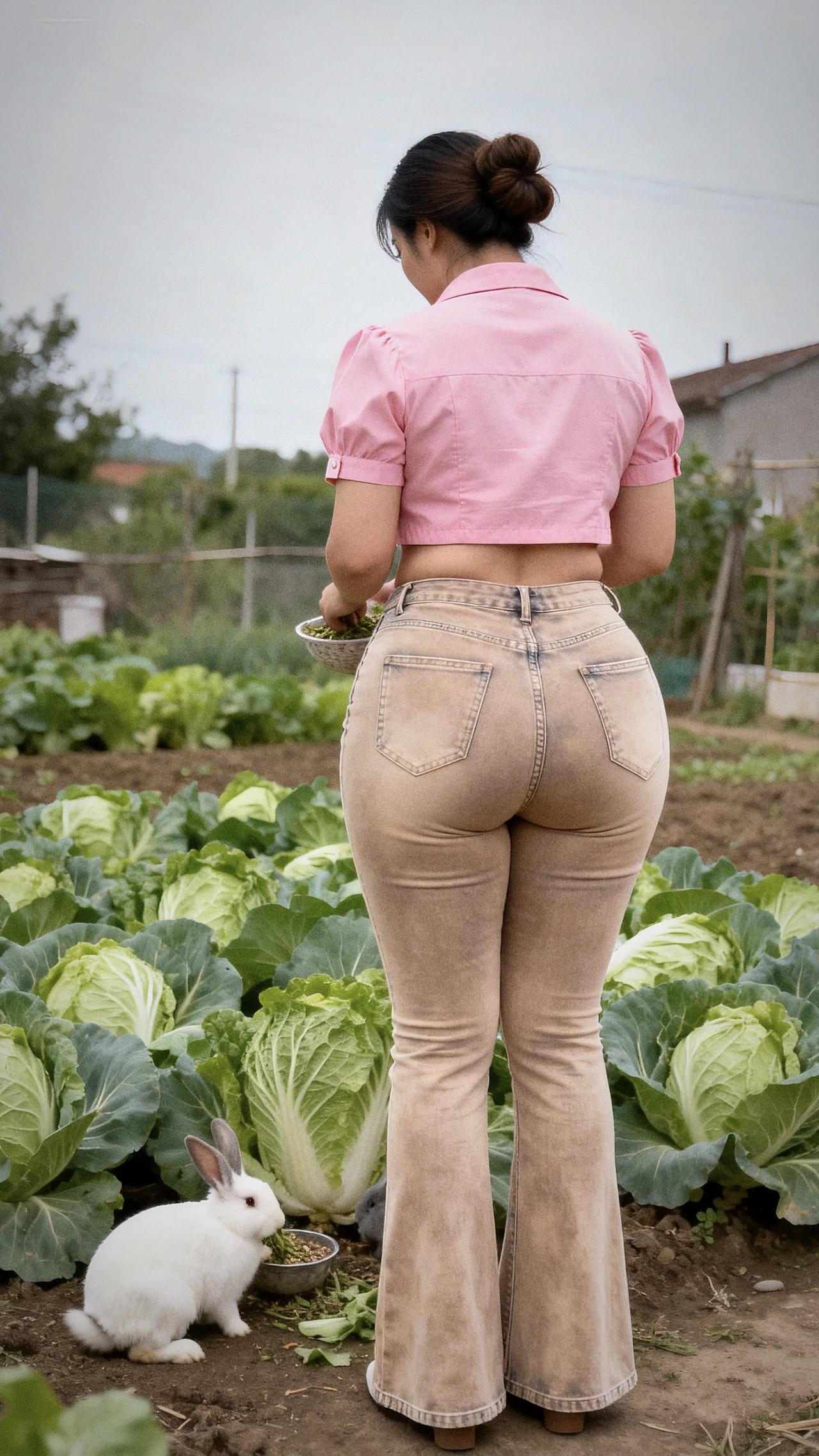 我也好想做一只小白兔无忧无虑，可惜没人养我，都觉得太胖还特别能吃微胖 微胖丰满性