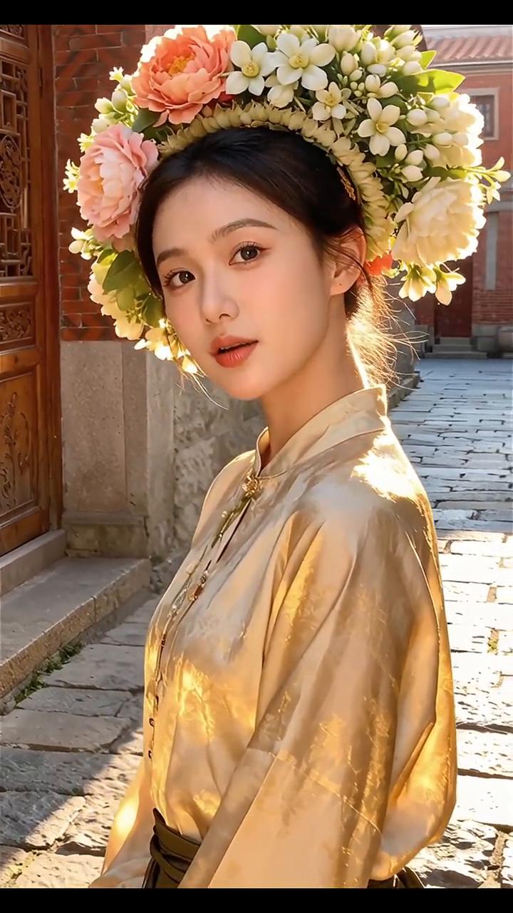 庭院深深深几许，娇娘卧榻观荷塘。