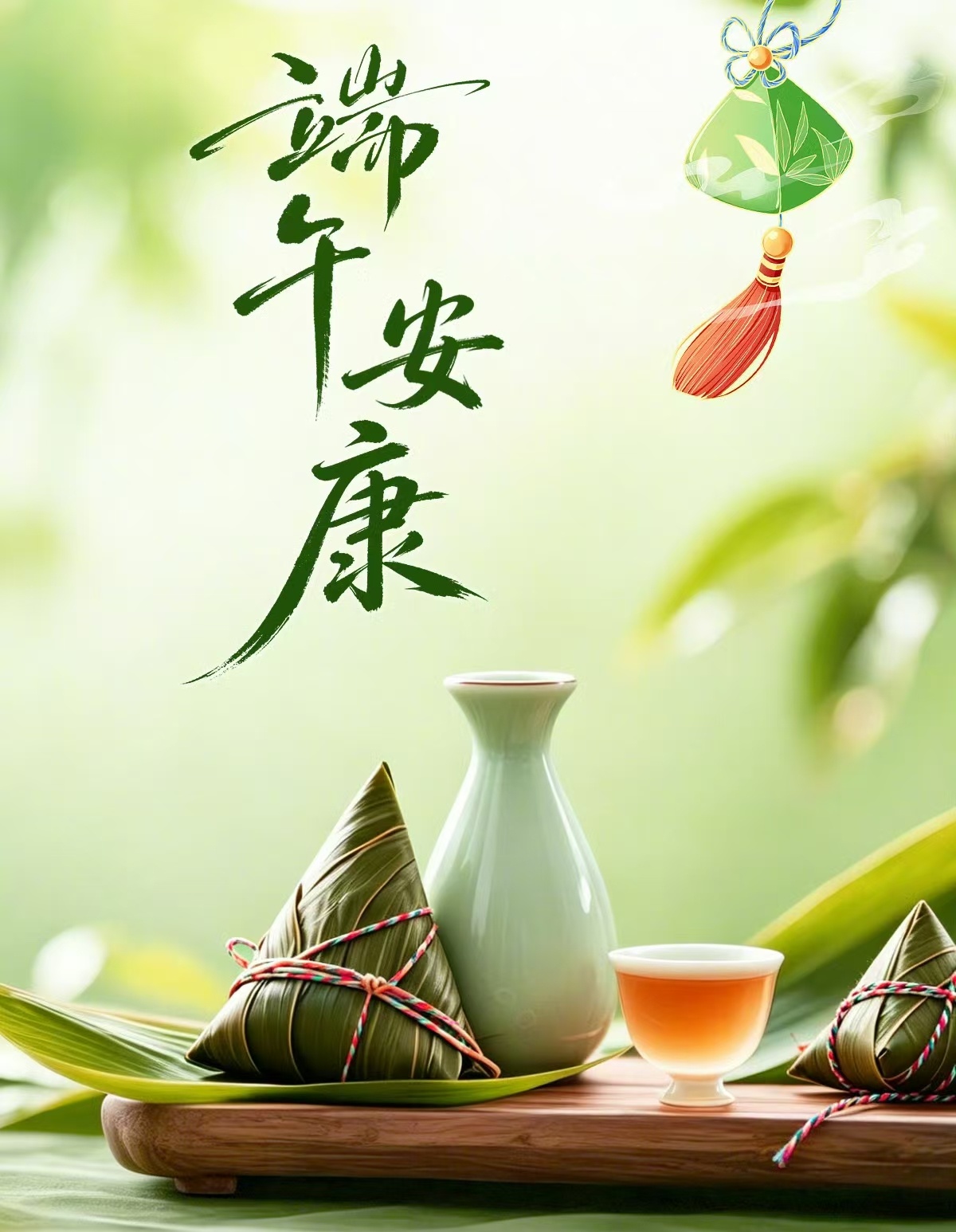 一粽寄安康，一念祝绵长，不负仲夏时光。端午安康～（emoji里居然没有粽子🥺）