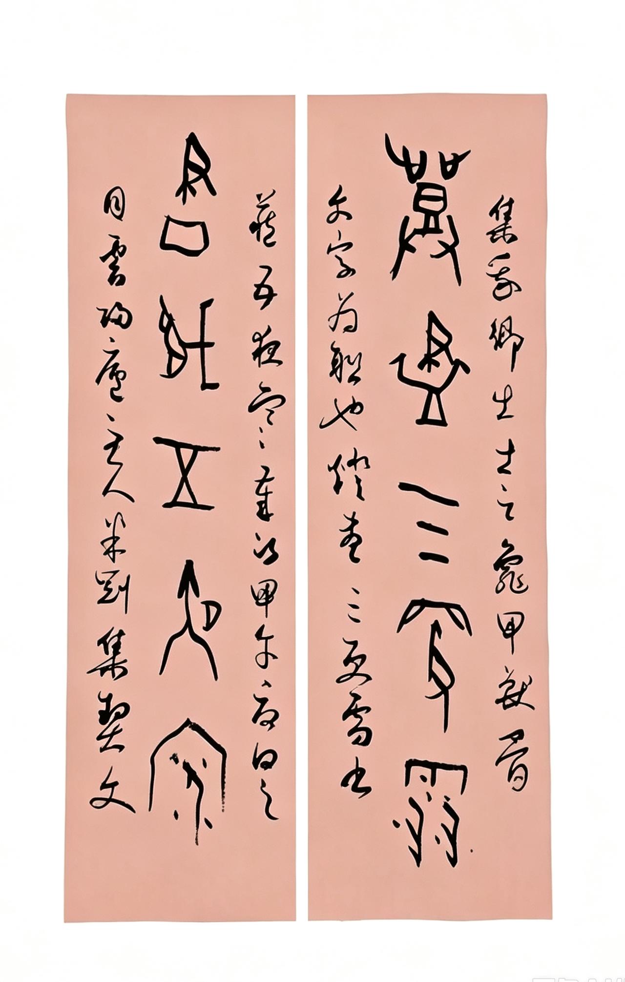 米刚甲骨文作品