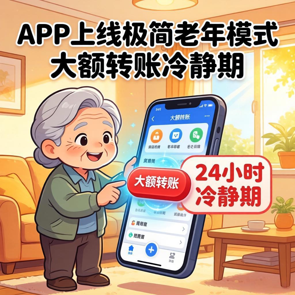 【人大代表：呼吁所有APP上线极简老年模式 大额转账设24小时冷静期】近年来，随