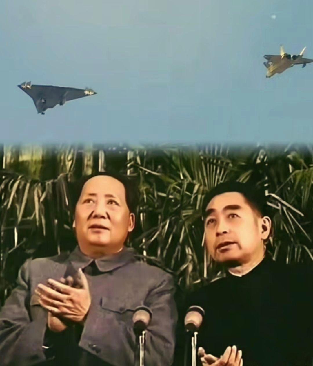 这是中国人特有的情感表达方式！

开国大典时，战机不够，就飞两遍；

现在，南北