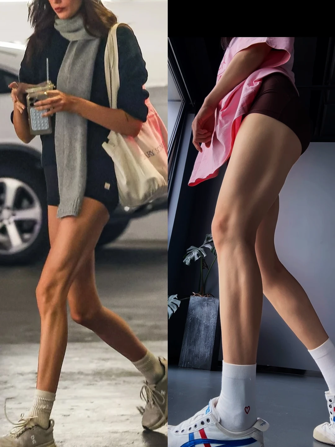 拥有超模薄肌肌肉线条腿有多快乐