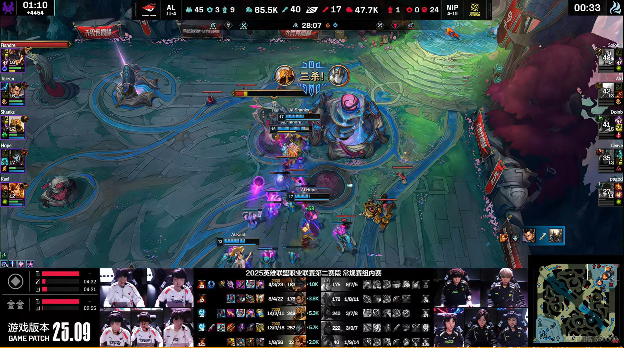 【2025lpl第二赛段  AL 1-0 NIP】恭喜AL先下一城，Hope一次