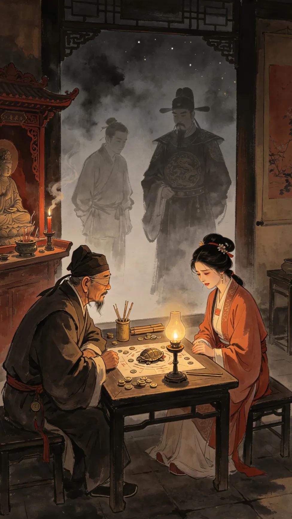 《金瓶梅》中算命先生刘瞎子给潘金莲算命，倒蛮准确的。只是其中的一句话，值得商榷。