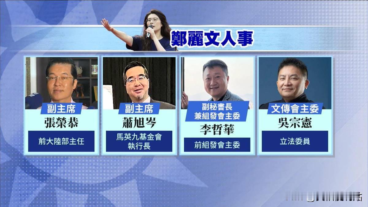 郑丽文抛出比自己当选党主席更震撼的震撼弹，赖清德们和赵少康们傻眼！郑丽文今天宣布
