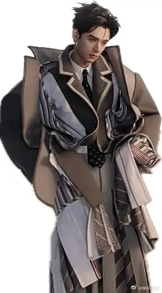 只能说还好龚俊不丑，要不然这造型......龚俊真的是太抬衣服了，360°都丑的