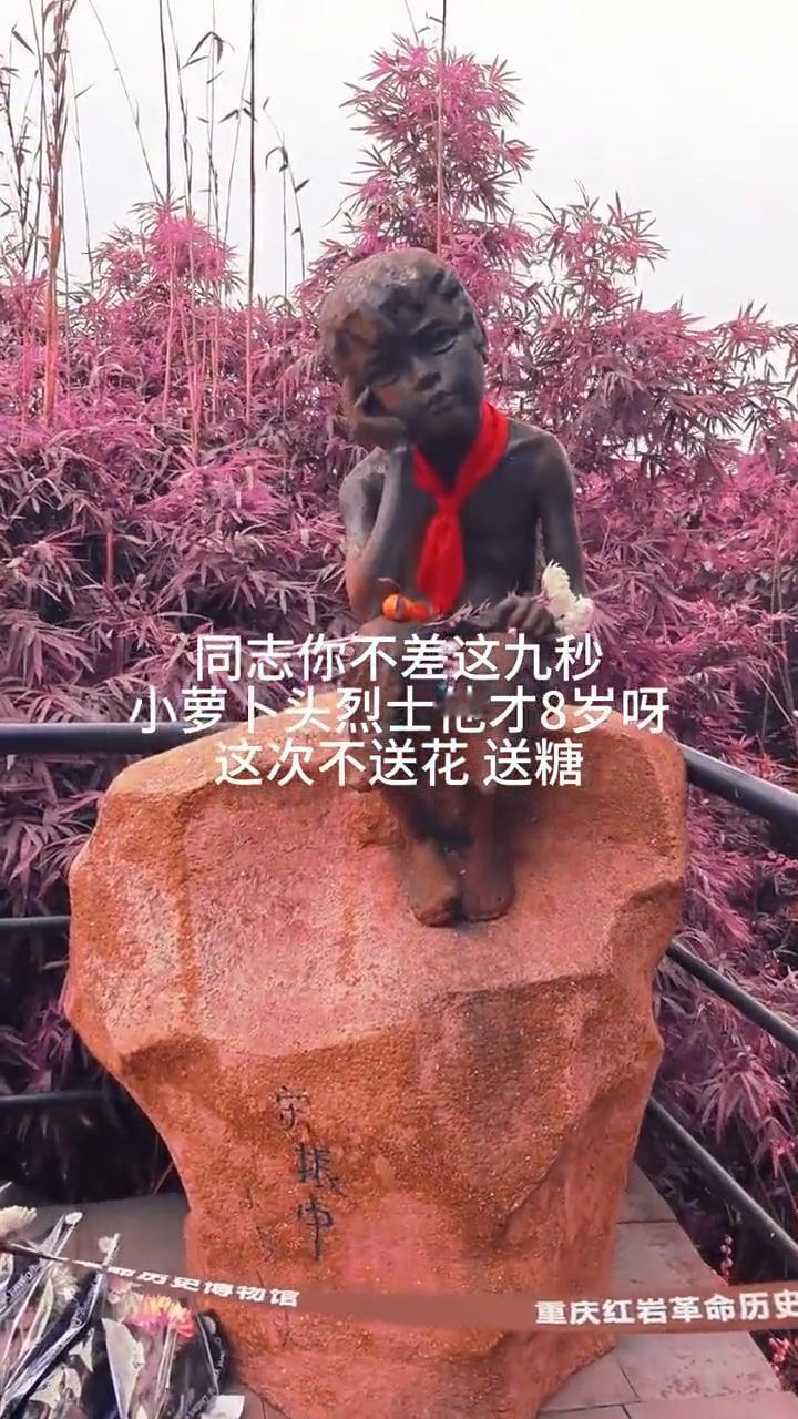 同志你不差这九秒，小萝卜头烈士他才8岁，这次不送花送糖。