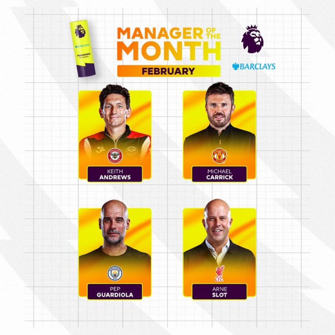 卡里克入围英超二月最佳主帅候选名单曼联