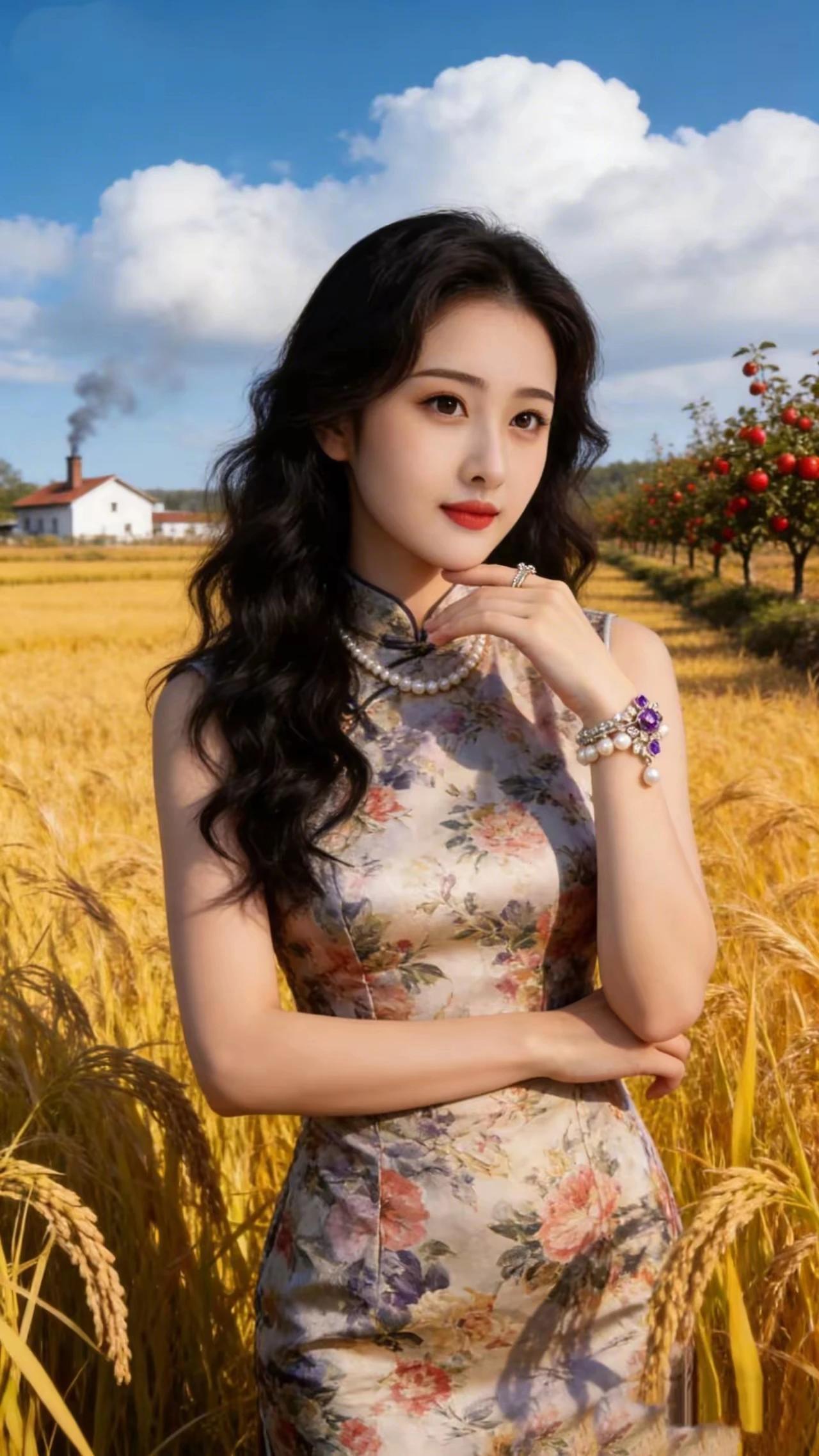 上联：春播禾千亩
下联：秋收粮万担