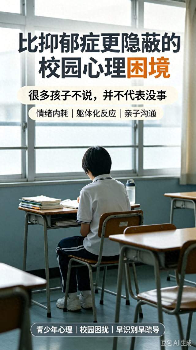 不止抑郁症！校园中隐蔽的情绪内耗，很多家庭都没重视