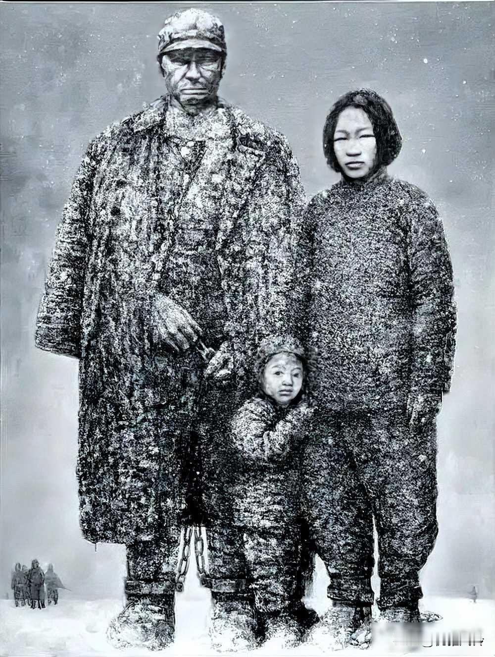 1937年在吉林通化，一个叫小金子的五岁孩子站在刑场边上，看着他父亲被砍头，他妈