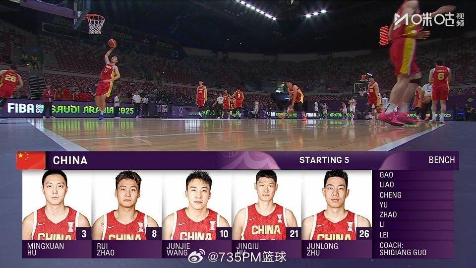 中国男篮vs印度男篮中国队首发阵容。男篮亚洲杯 ​​​