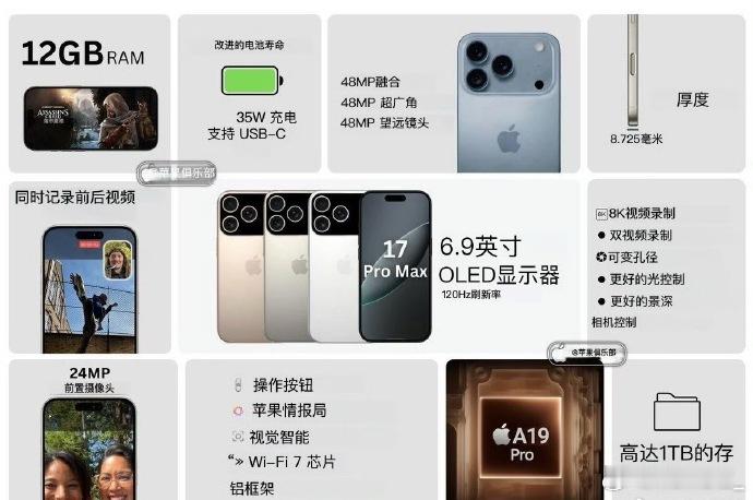 iPhone17ProMax最新机模 丑得让人措不及防而且比iPhone16 p