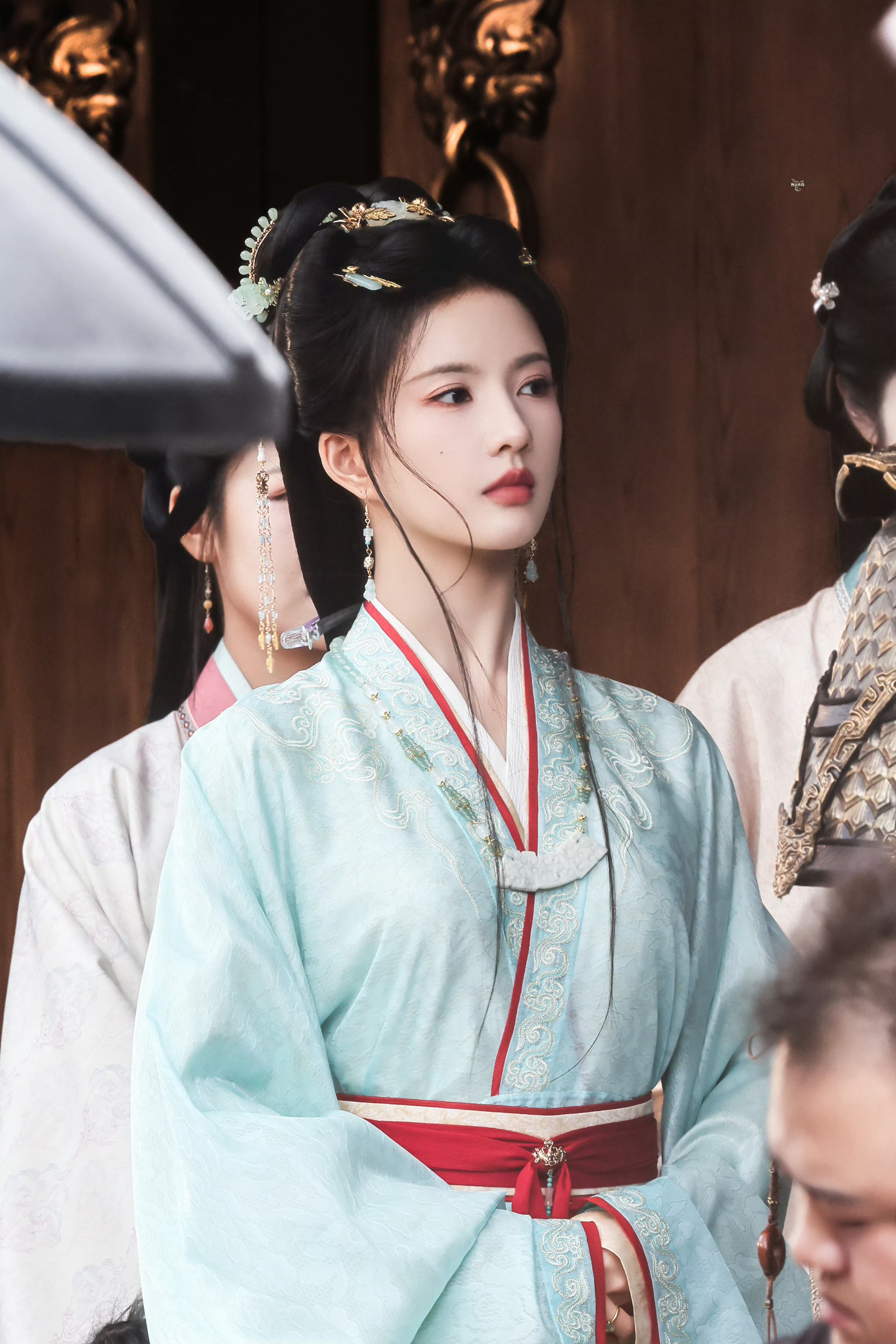 新造型～～～刘些宁 《归良辰》☽ 绿衣（绿红》+玉饰项链 