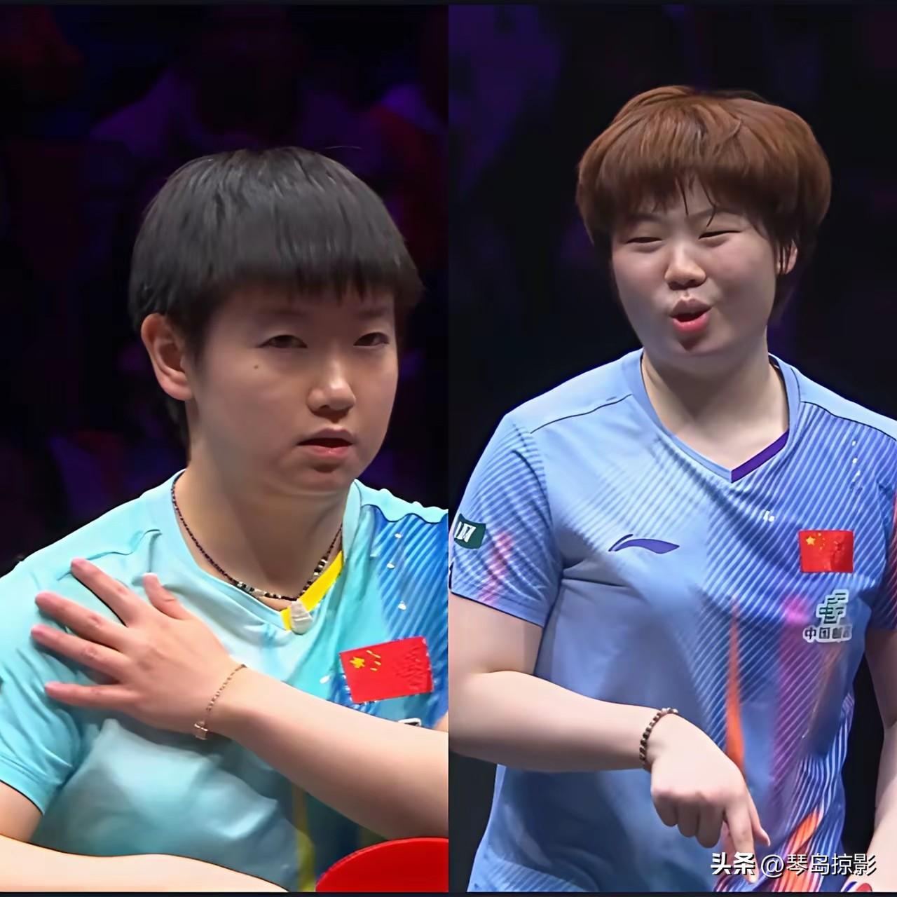 莎莎太会表演了，这次和蒯曼的比赛比巴奥决赛还要精彩。