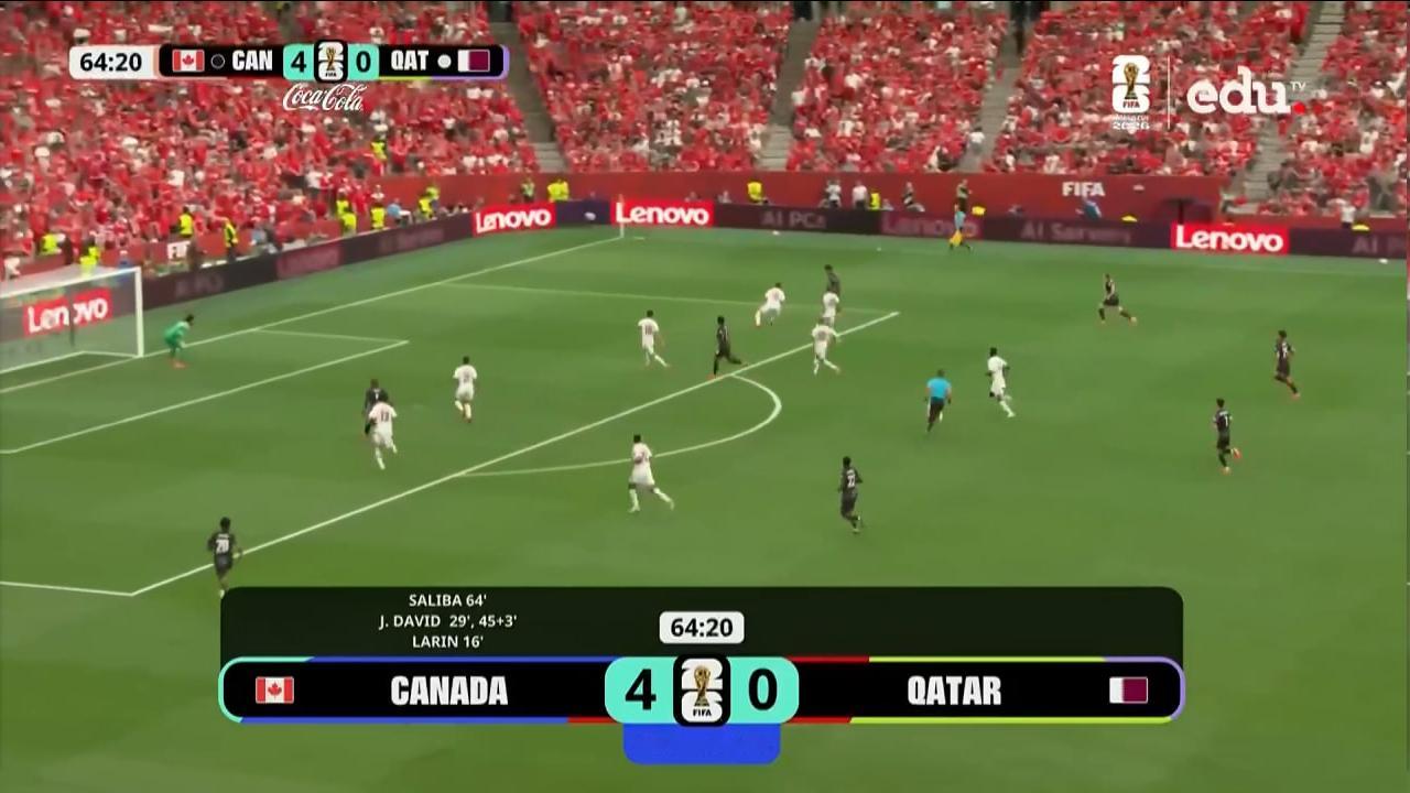 加拿大vs卡塔尔卡塔尔两张红牌2026世界杯 🚨 输球又输人！4-0 伴随两张