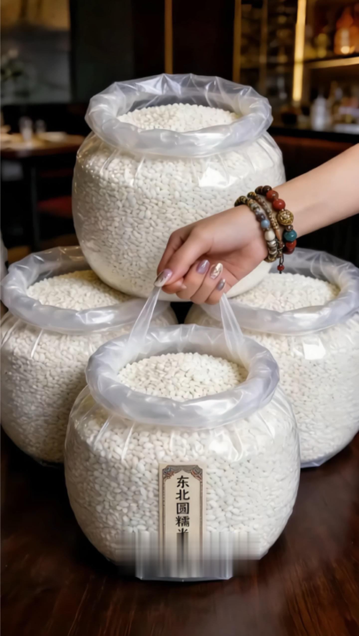 家人们，东北圆糯米福利来啦！颗粒饱满、黏性好，煮后软糯香甜，包粽子、做...