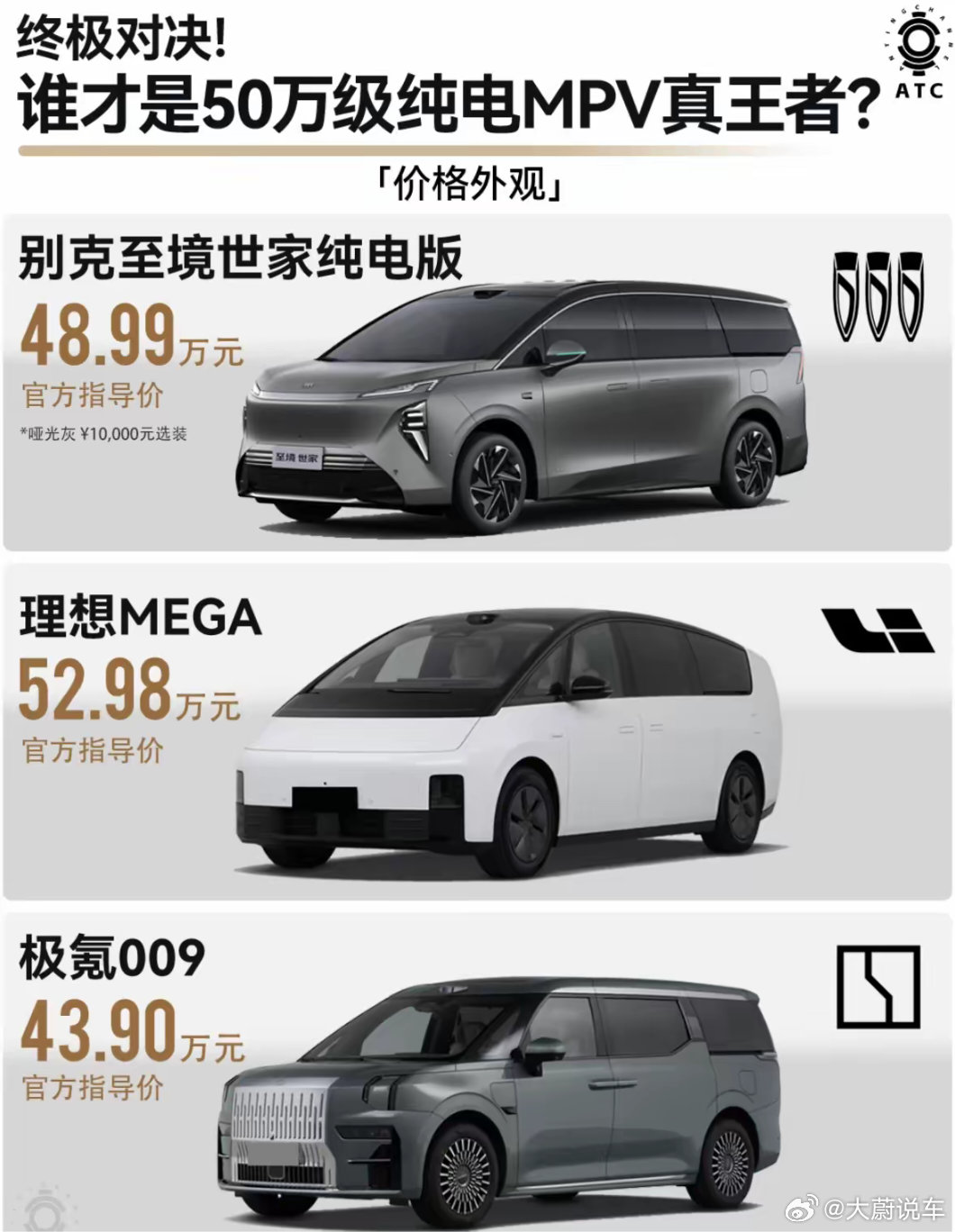 到底哪一辆才有性价比？？谁懂别克至境世家纯电版- 纯电MPV里品牌溢价一般，保值