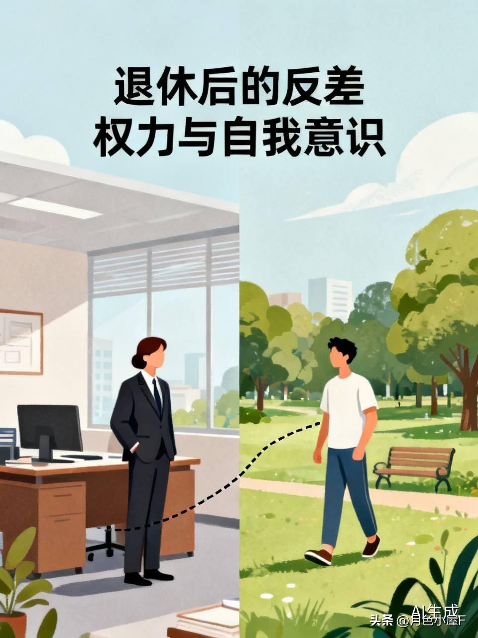 我发现了一个颇为有趣的现象。那些在退休前惯于发号施令、唯我独尊、说一不二之人，退
