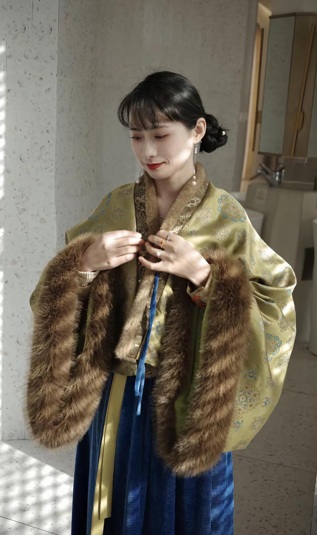 汉服日常｜今日大雪。裳宫语 冬天汉服 保暖汉服 秋冬汉服