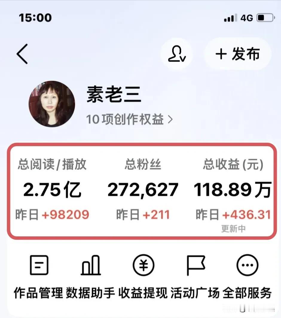 写头条赚了100多万，
写头条还是很赚钱的，
天天拼命的写头条，
一天写个七八条