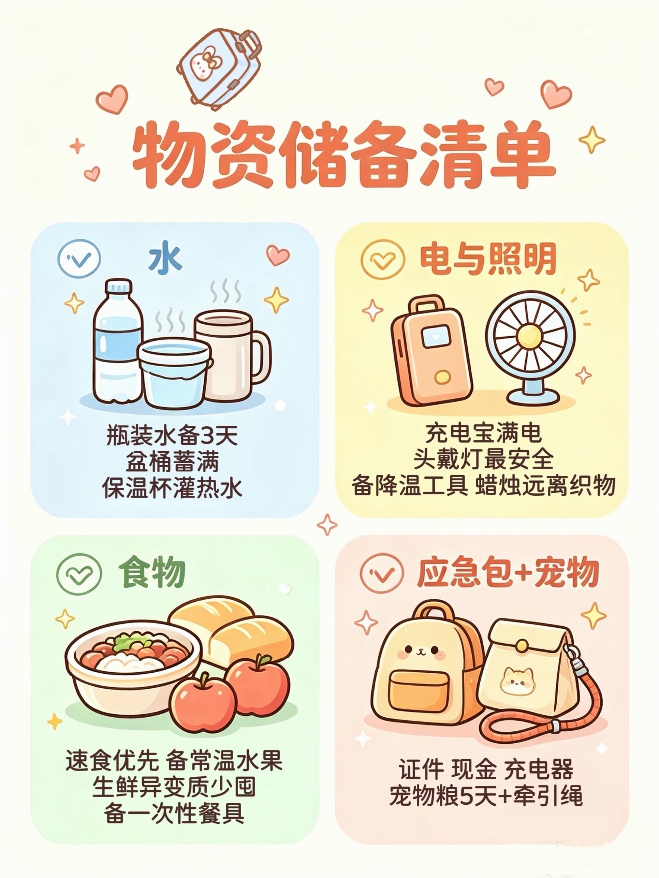 你要知道的防汛知识点最近台风天，巴威来袭，大家一定要提前做准备！ 