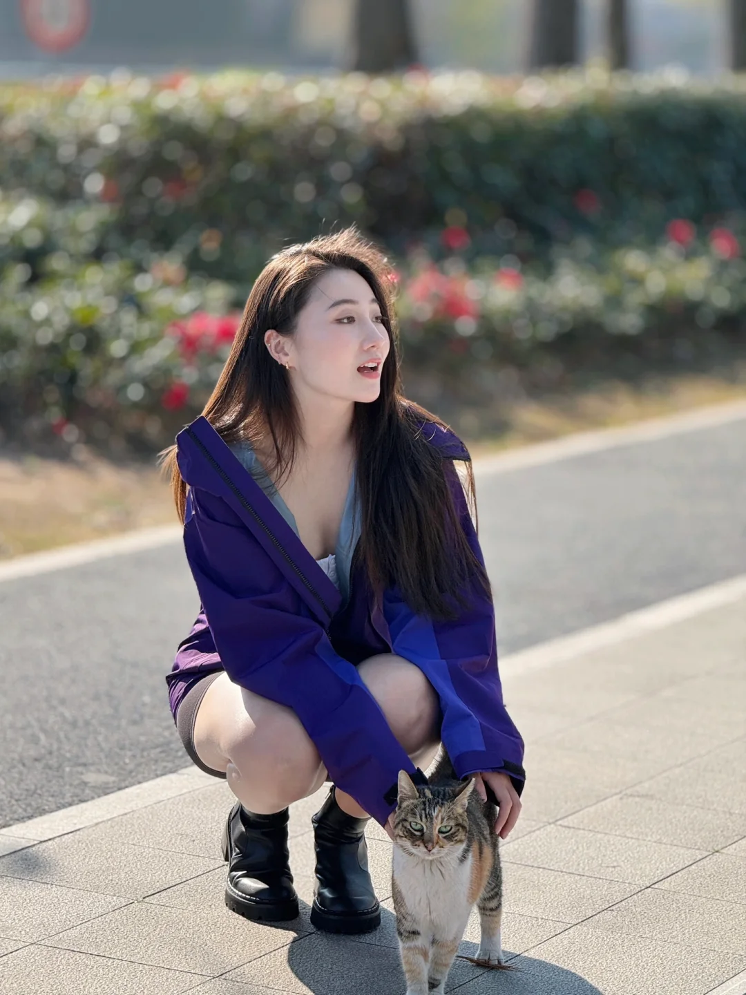 和好天气合影🐈