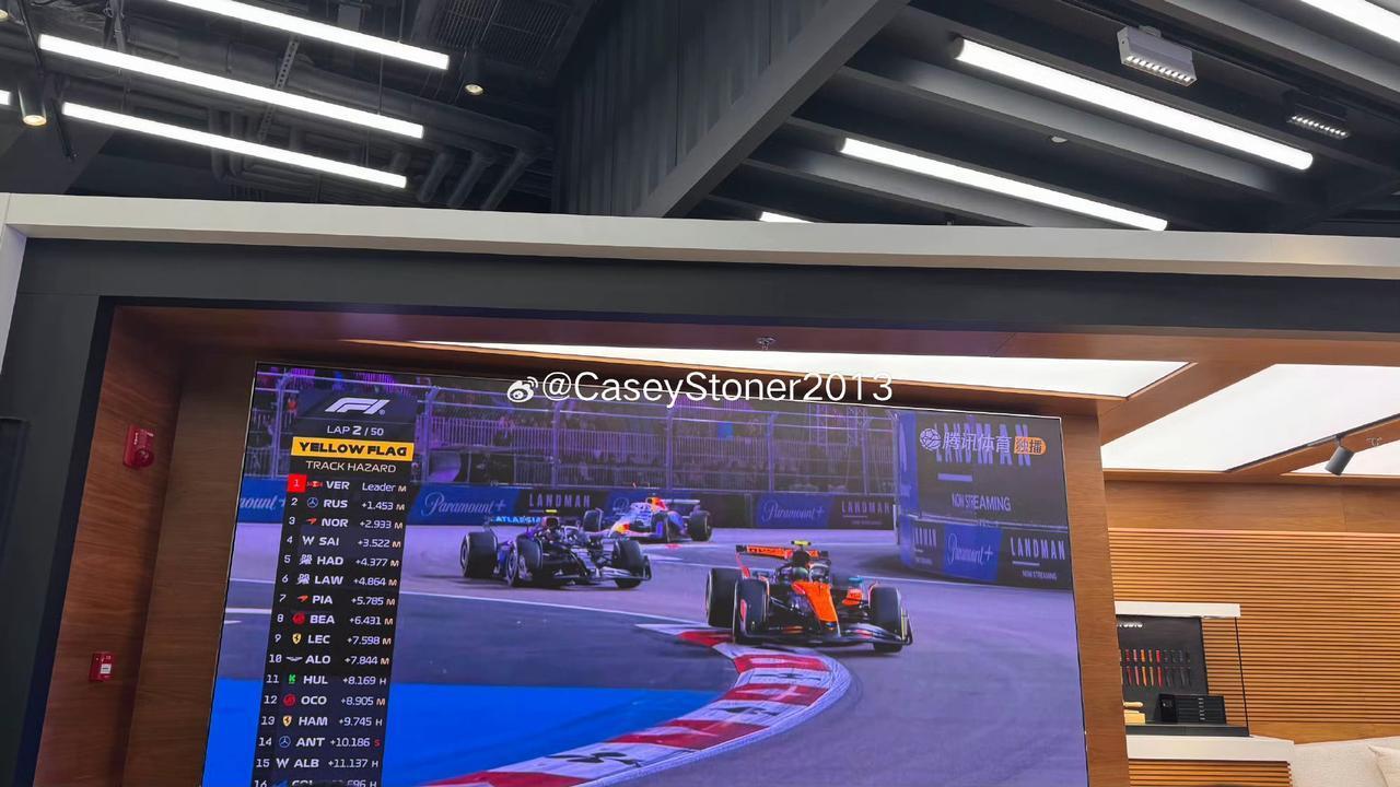 F1拉斯维加斯站，起步大混乱，维斯塔潘P1，太好了！！！
汉密尔顿P19起步后上