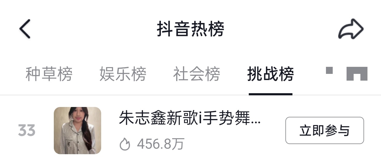 鑫鑫新歌上手势舞挑战榜了！！！大家来一起挑战or加热！！！ ​​​