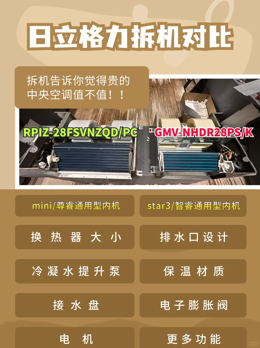 日立中央空调的内机为啥比格力的贵，拆🔥