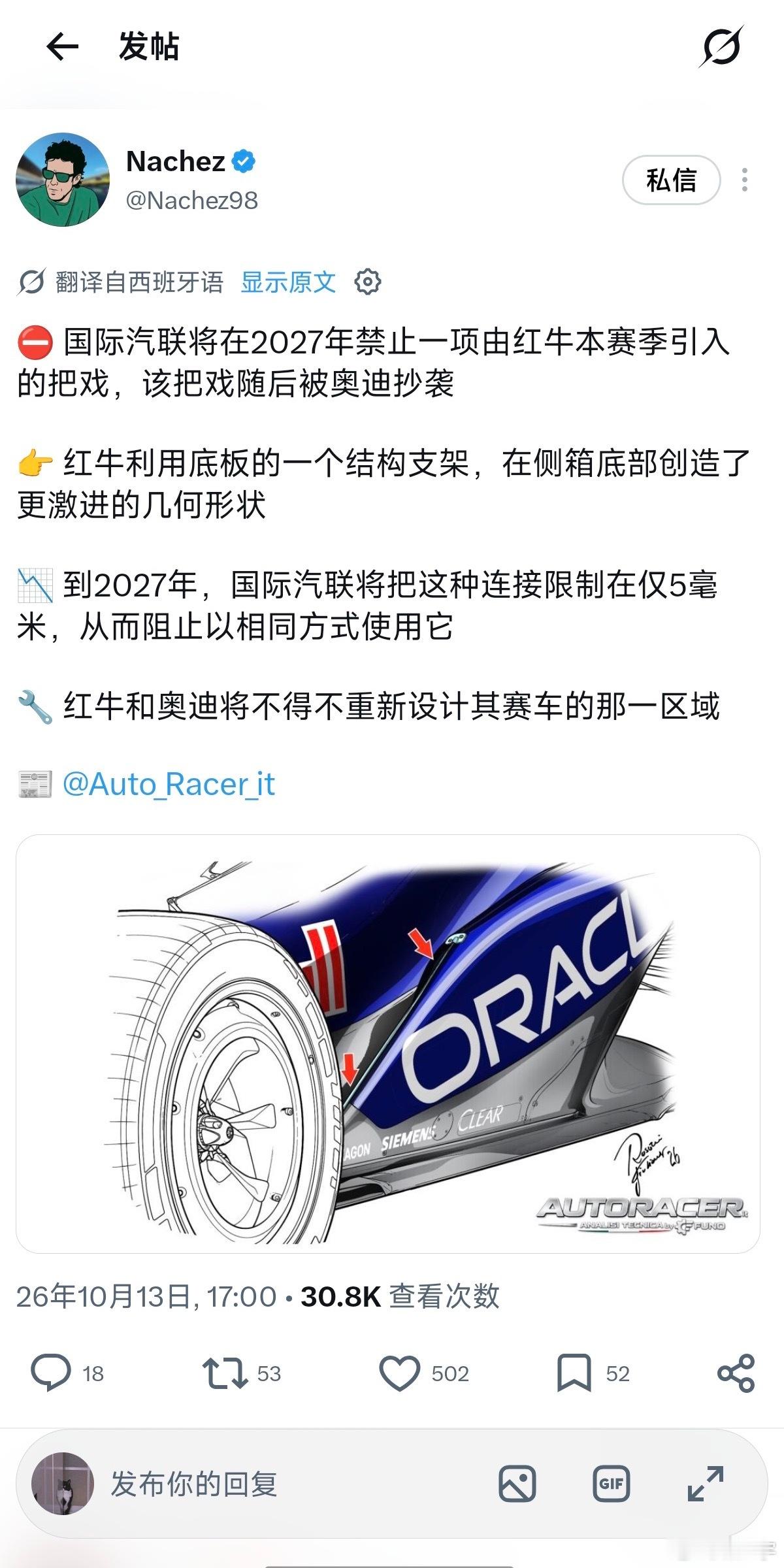 fia再次向红牛挥刀研发本来就是一个找漏洞的比赛，那么谁的漏洞被允许谁的漏洞被堵