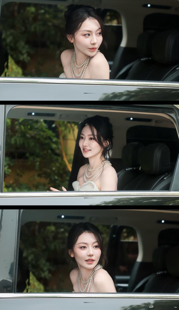 黄梦莹白月光黑玫瑰反差黄梦莹女王VS公主仔细观察妆容搭配也很有巧思，冷调眼妆搭配