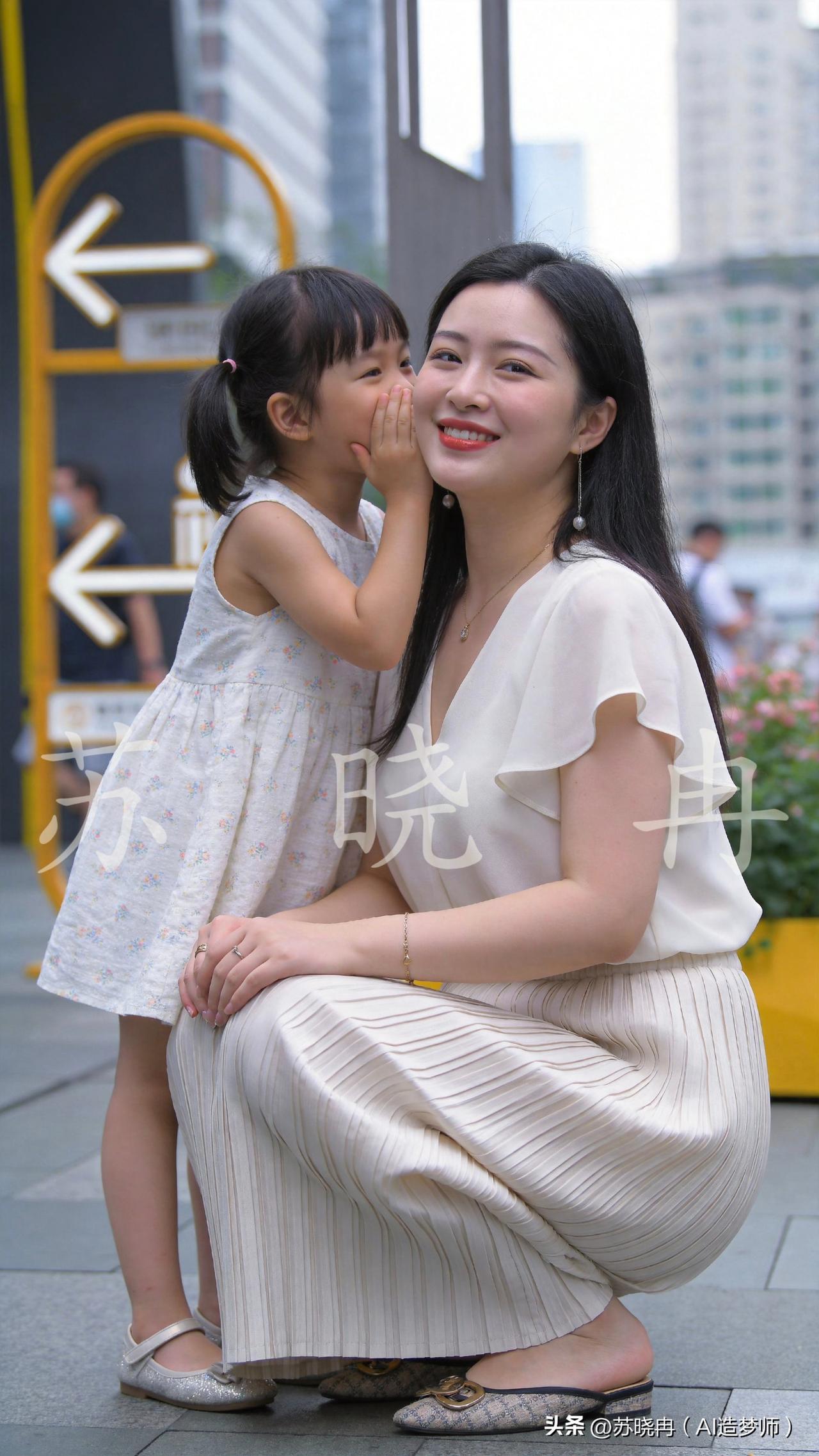 耳畔是童言无忌，眼底是岁月温柔。
- 猜猜小棉袄跟妈妈说了什么悄悄话？🤫
是关