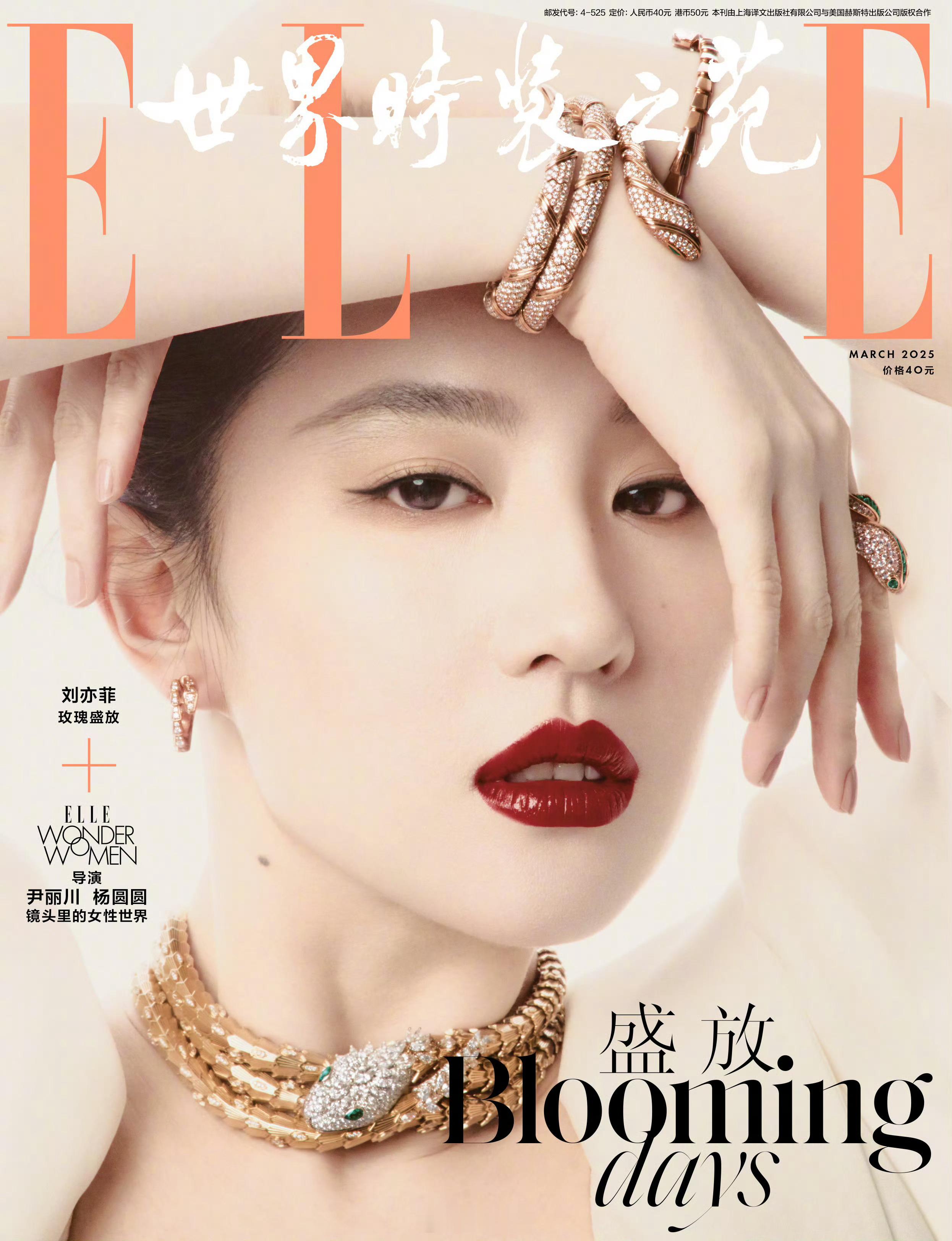 封面大赏  ELLE China March 2025:  刘亦菲[超话]  b