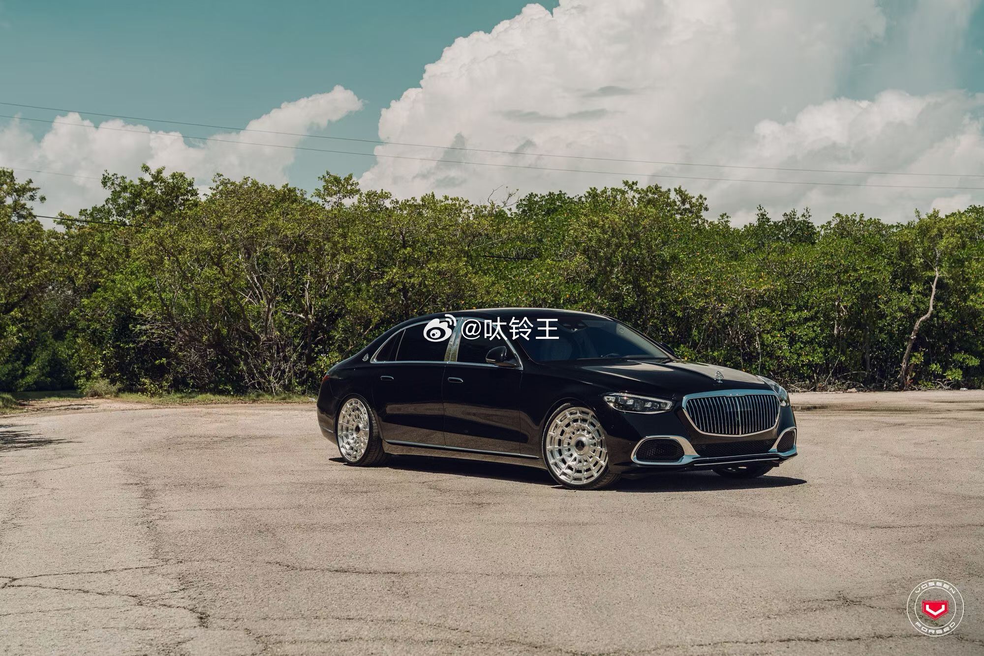 迈巴赫S级轮毂案例供参考美国 🇺🇸 VOSSEN LC3-12前后22寸 选