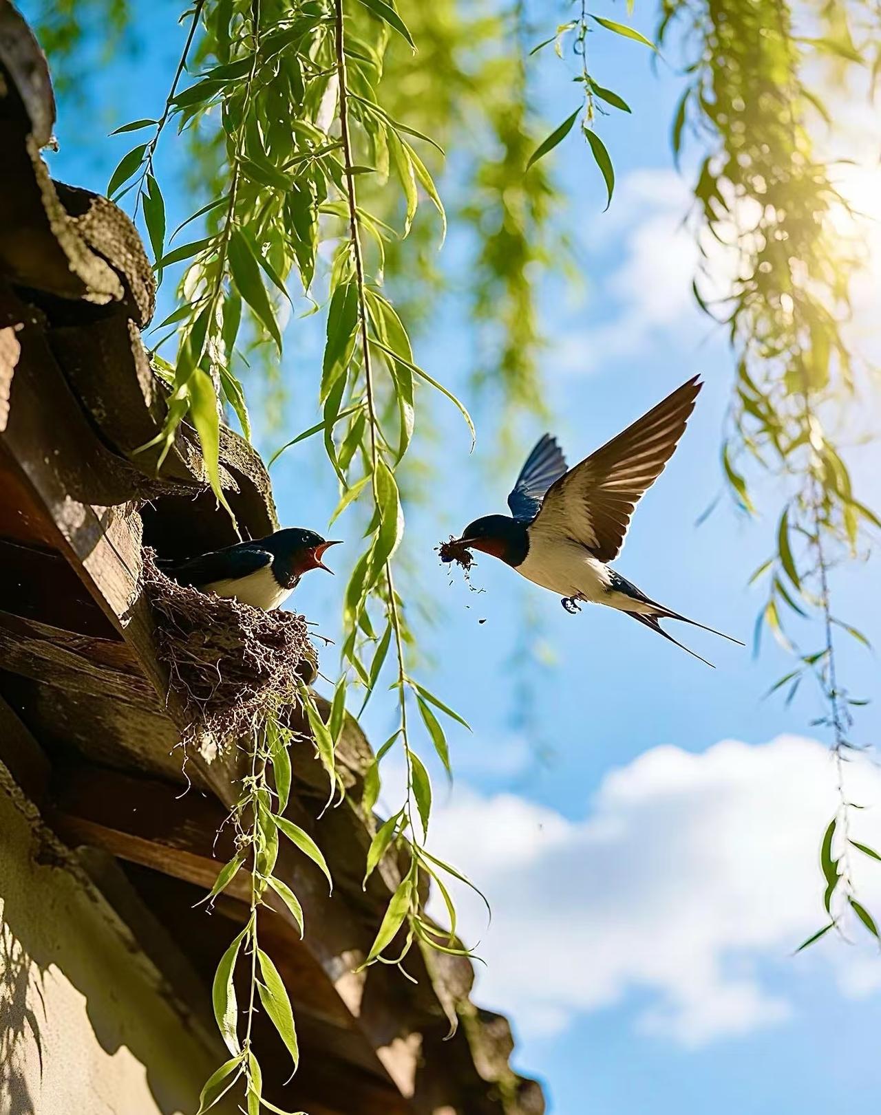 三月尾，时光醉人。一窗晴天好，半卷闲愁去。铺一纸素笺，泼墨春天，放下冬的执念，晨