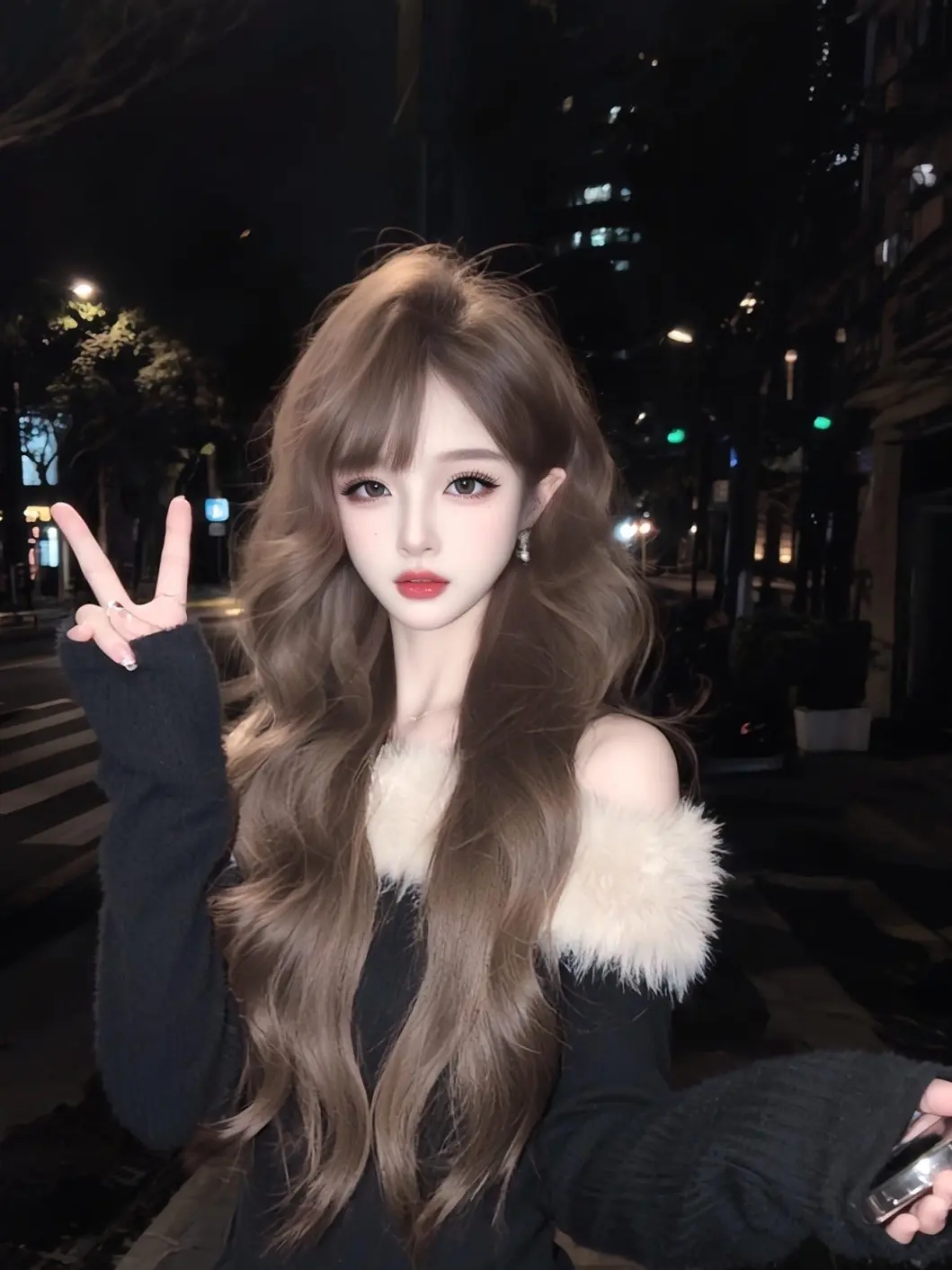 氛围感美女 部位女头 御姐头像 超a头像 黑长直永远的神