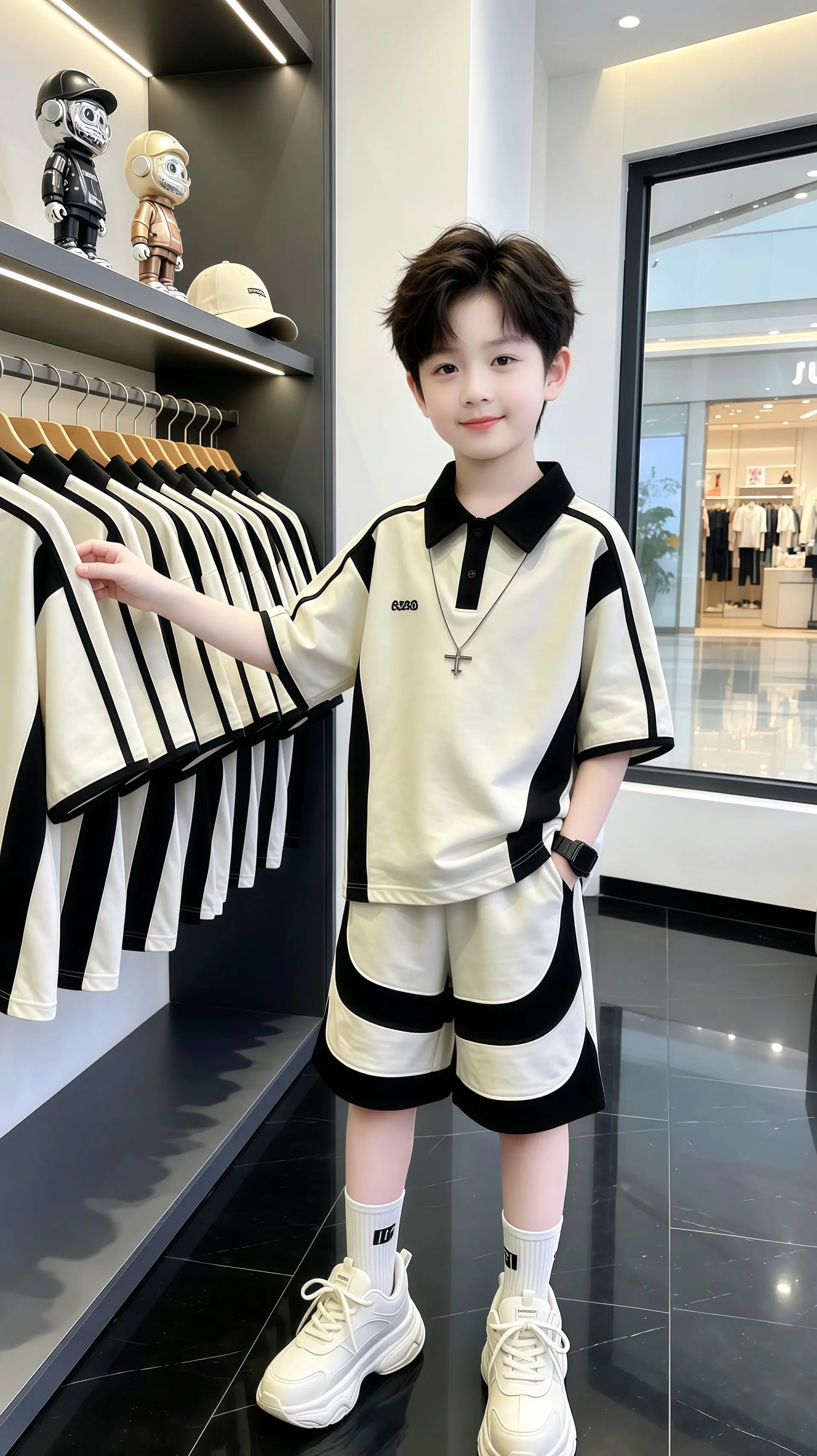 男童穿搭 高品质童装 儿童夏季套装 潮童必备 帅气十足