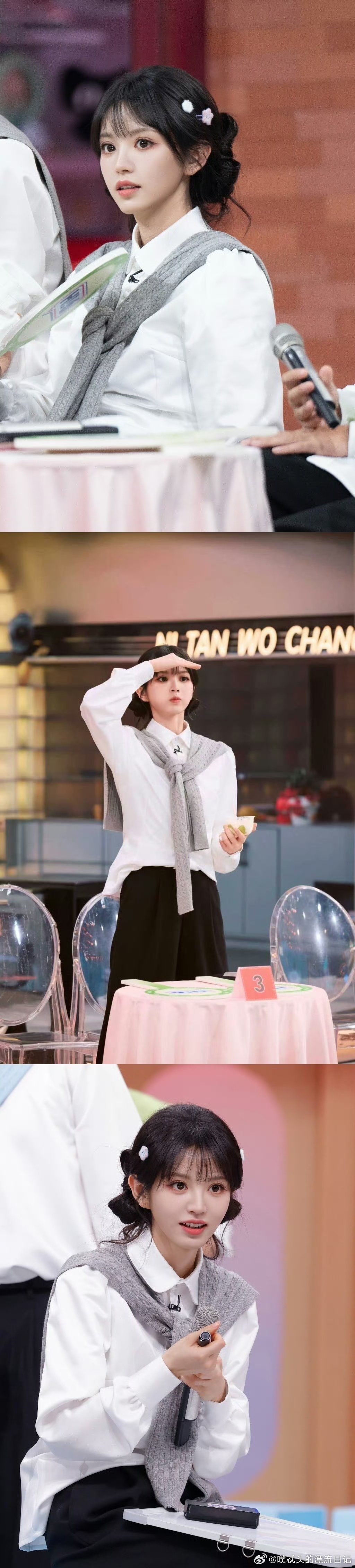 田曦薇毛绒星星发夹你好星期六 田曦薇今晚造型鲨疯全场！毛绒星星发夹一戴直接甜到融