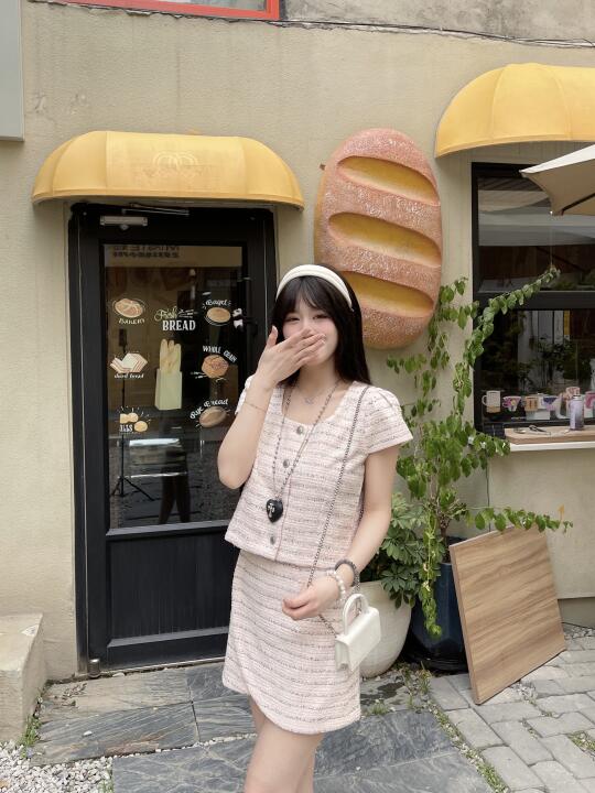 小香风穿搭💛