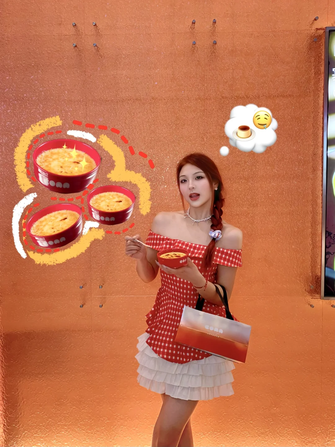 在德基！不敢想象吃完这个烤布蕾我会有多开朗！ 爱甜品的👭千万不能错过...