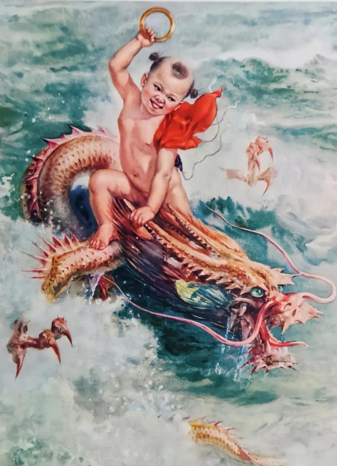 年画里的《哪吒闹海》