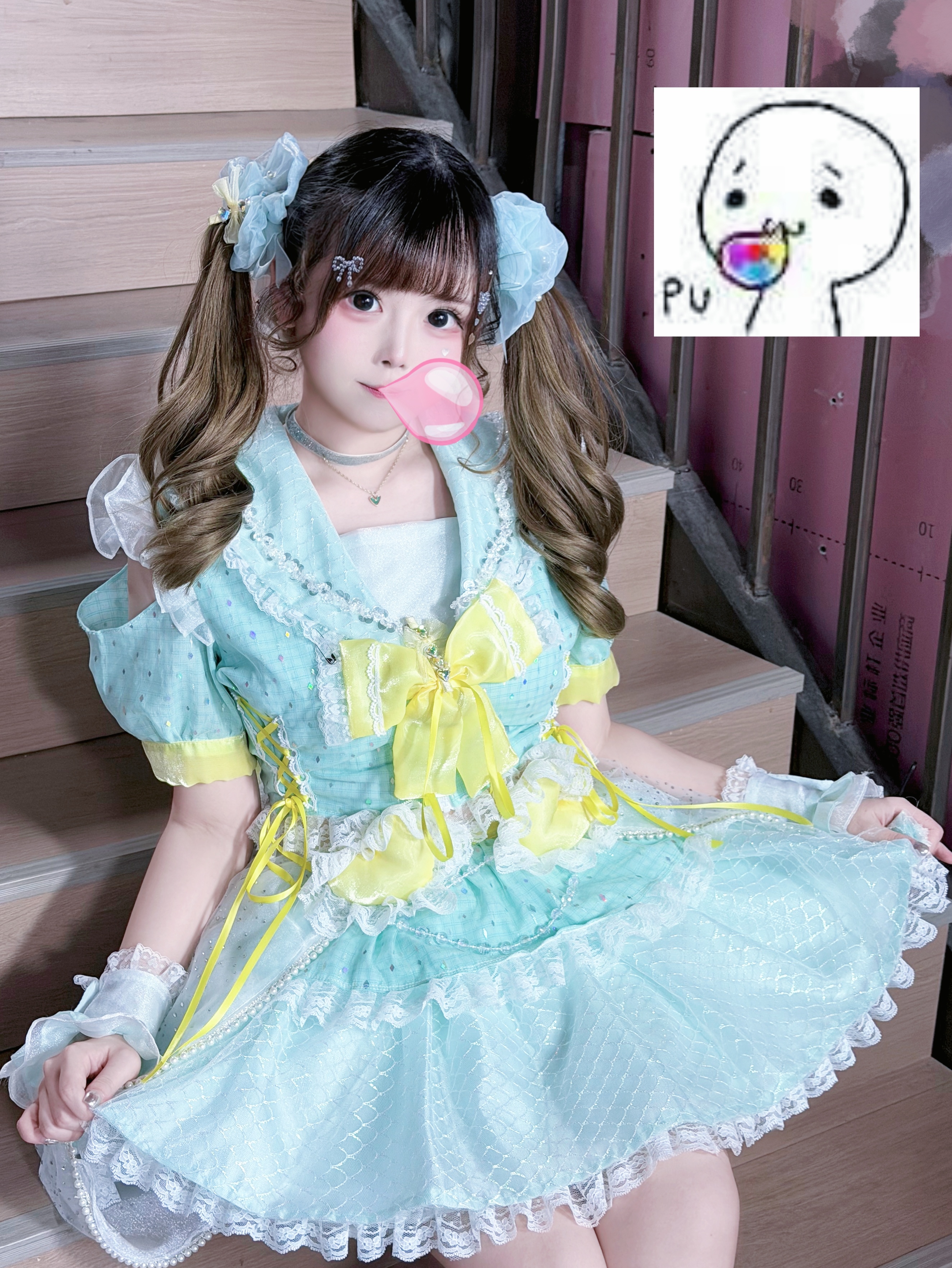꒰ *•3•* ꒱Puuu咻————Σ啪！泥会吹泡泡糖嘛？p这种奇怪的东西好好玩