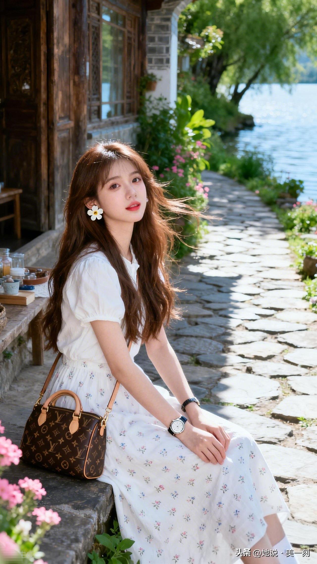 在湖畔的宁静时光，享受生活的美好。晒出你的街拍