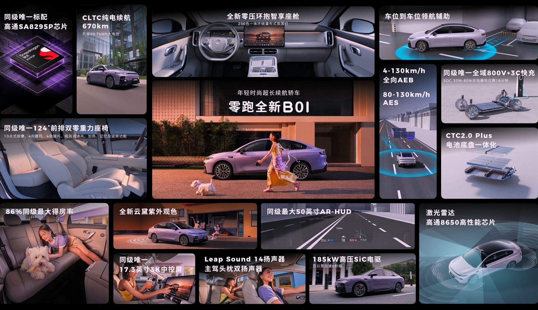 零跑全新B01和全新B10发布，超长续航轿车全新B01 9.58万起，长续航SU