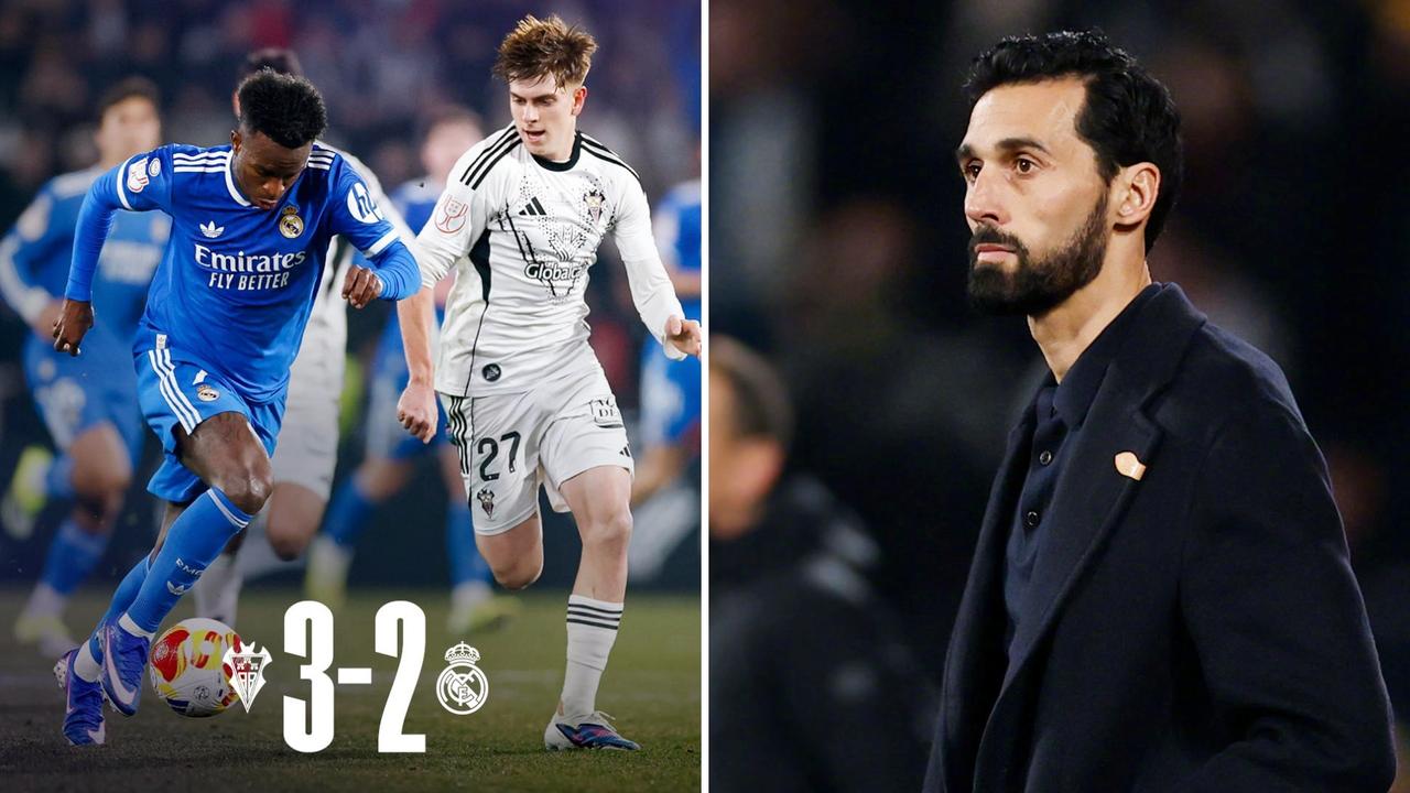 国王杯：皇马客场2-3负于西乙队阿尔瓦塞特爆冷出局，无缘国王杯8强。
皇马两度落