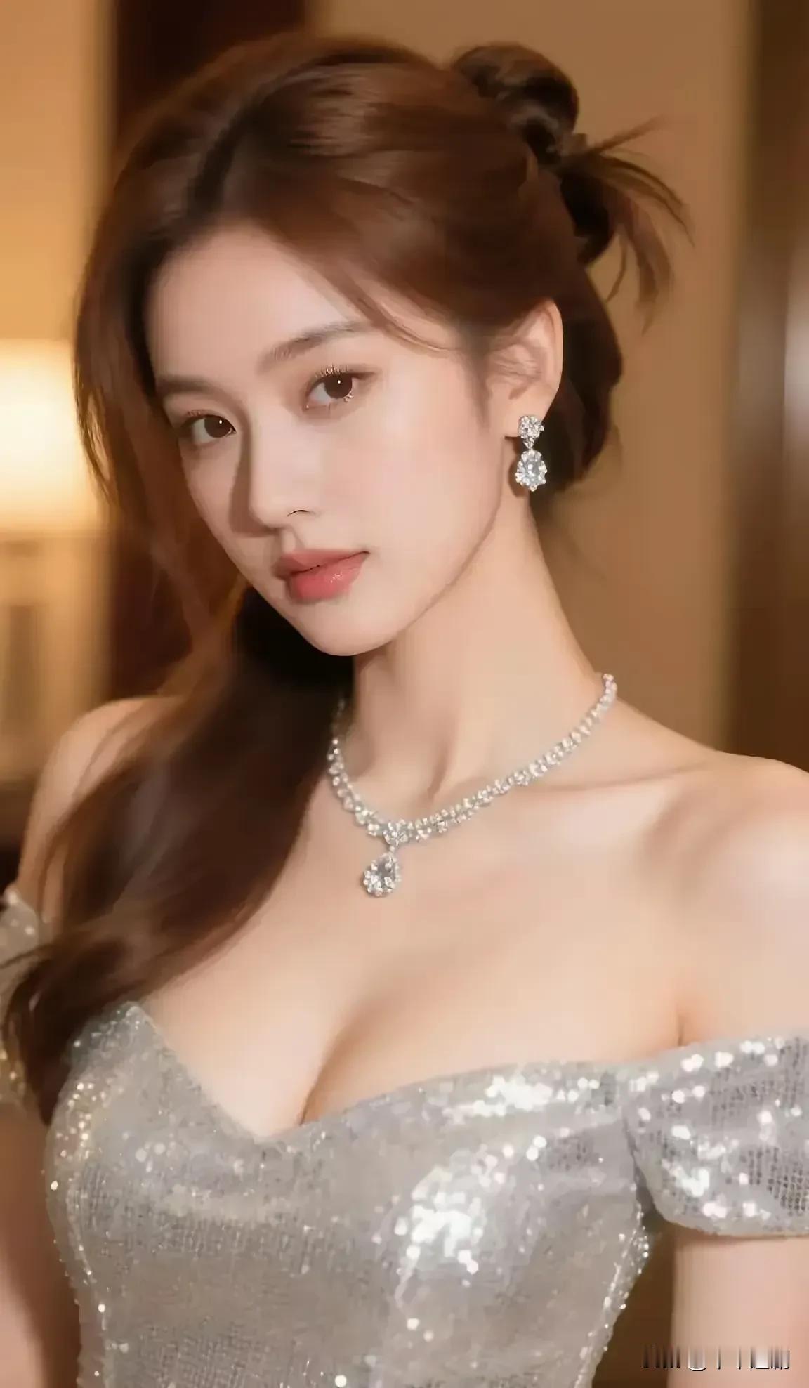 柔粉针织裙衬着车内暖光，拼色丝巾点缀揉出温柔又灵动的氛围感🌸
粉雾玫瑰吊带裙