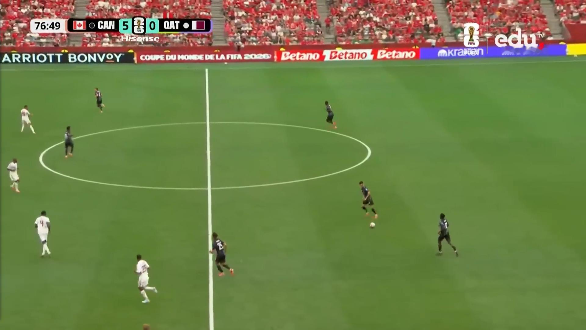 加拿大vs卡塔尔加拿大5比0卡塔尔2026世界杯 🚨 绝望的9打11！5-0外